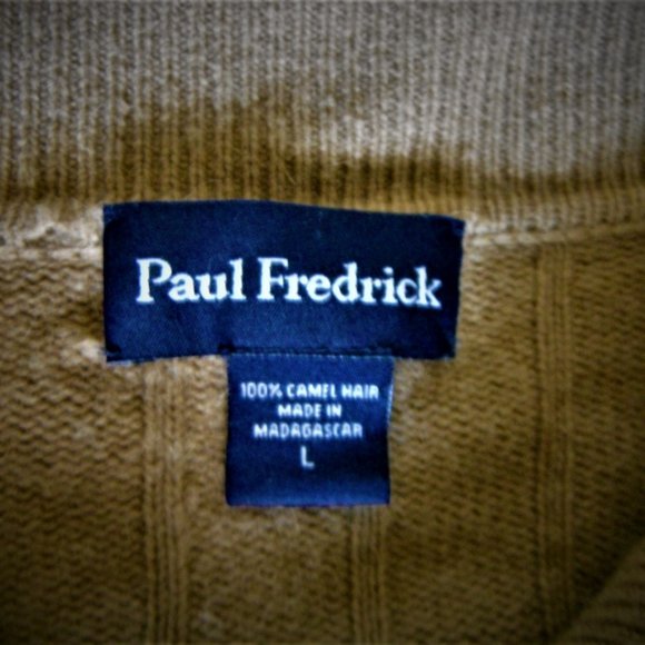 Paul Fredricks ... Full Zip ... Camel Hair Sweater - Picture 1 of 4